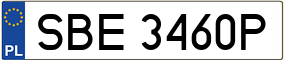 Truck License Plate